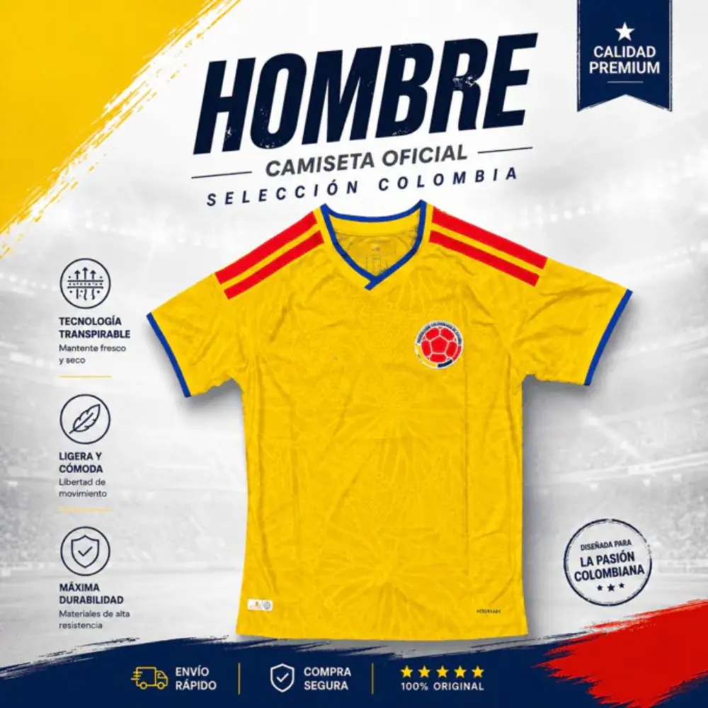 Camiseta Selección Colombia Encauchetada